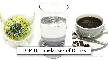 TOP 10 Timelapses of Drinks