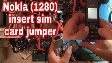 nokia 1280 insert sim card jumper solution 100%