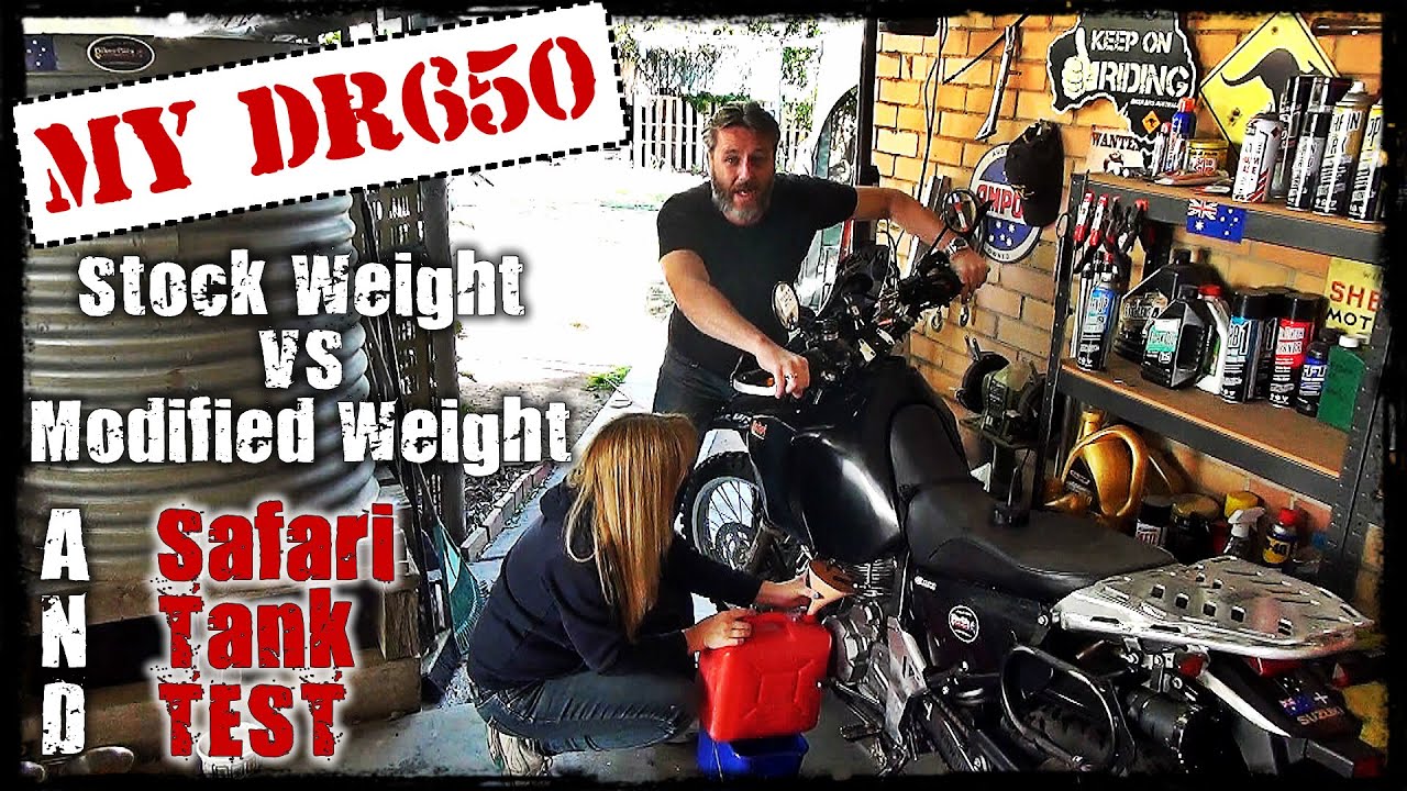 DR650 Stock Weight vs Modified Weight YouTube