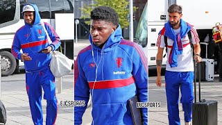 Man Utd players travel to Fulham away | BALEBA IN THE SQUAD!