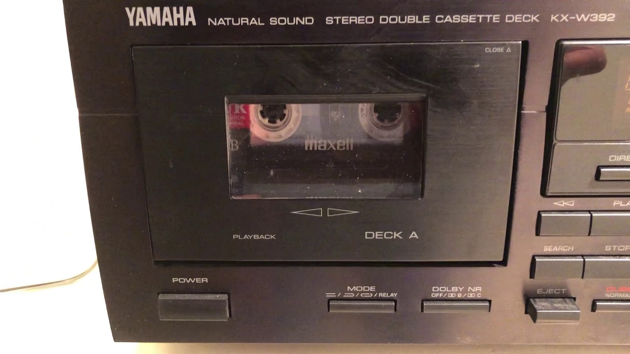 Yamaha Natural Sound Stereo Double Cassette Deck Model KXW392 YouTube