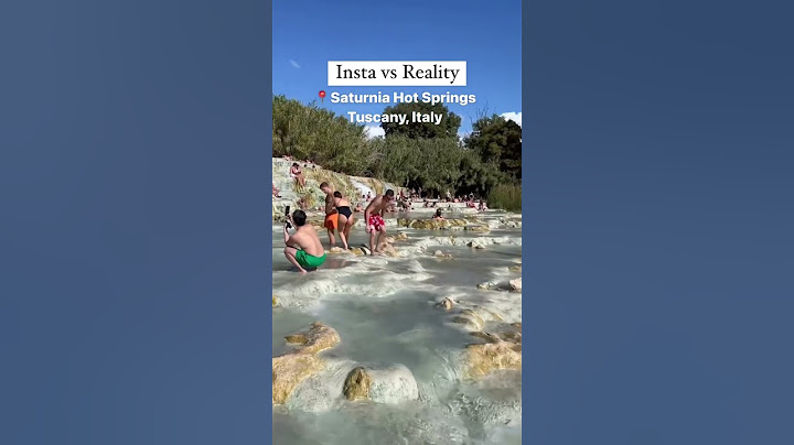 WORST Tuscany IG vs Reality 😂 #italy #travel #instagramvsreality #saturnia #hotspring
