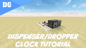 Minecraft EASIEST Dispenser and Dropper Clock Tutorial