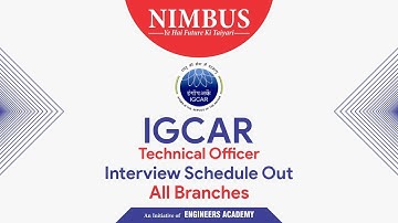 Interview Guidance For IGCAR Technical officer | IGCAR Interview Date Out | Official Update #IGCAR