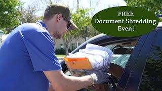 Free Document Shredding Event July 19!