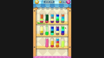 Water Sort Puzzle I Level 273 I  Facebook I SOLVED