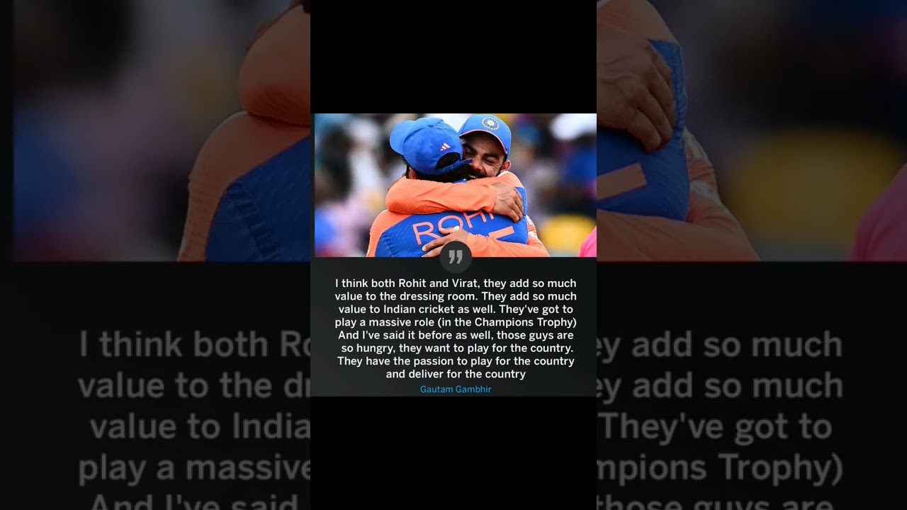 Virat and Rohit 💙🏏 