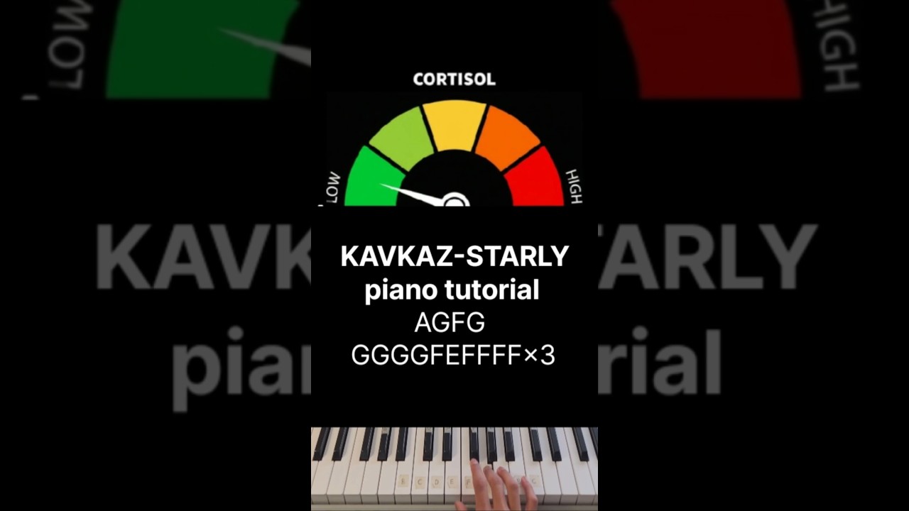 KAVKAZ-STARLY piano tutorial #shorts #piano #music