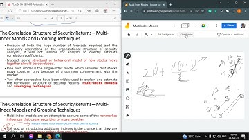 Portfolio Management-Ch 08: Multi-Index Models Part 1