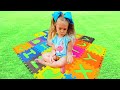 Anabella Pretend Play Learn Alphabet to the English ABC Song and Numbers