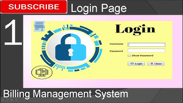 1. Billing Management System in java - Login Page (JFrame, Mysql Database, Netbeans IDE)