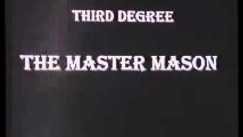 FREEMASONRY SIGNS & SIGNALS 1st to 3rd Degree Master Mason