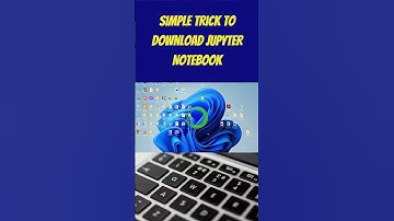 Simple Trick to Download Jupyter Notebook #anaconda #datascience #jupyternotebook