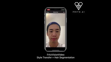 FritzVisionVideo: Style Transfer + Hair Segmentation