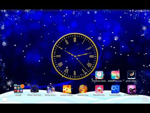 Đồng hồ mùa đông Hình nền động
