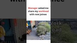 "Manager: Share workload. Me: 🧐💼 #office  #shortsfeed  #shorts #junior #worklifebalance