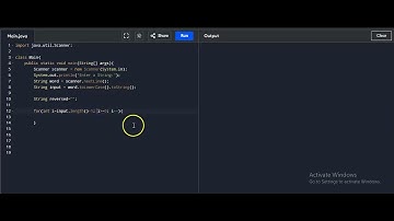 Reverse a String in Java | Using Scanner and For Loop