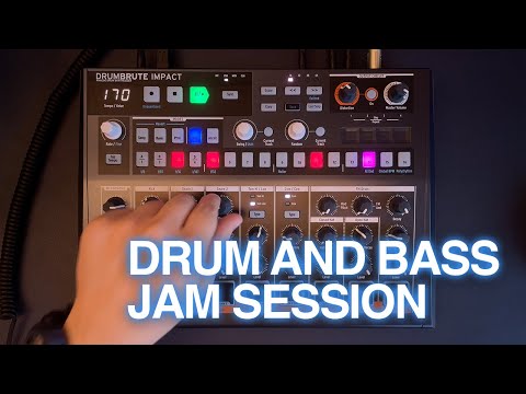 Drum And Bass Jam Session on Drumbrute Impact, Volca Nubass & Electribe 2