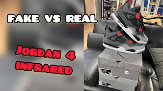 FAKE VS REAL Jordan 4 Infrared 👀