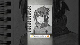 Sasuke Speed Art (7/10) | The Last Uchiha 🖤 #animeart #sasuke #naruto #fanart