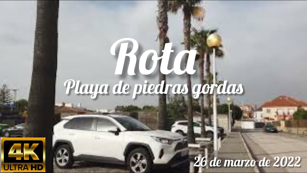 playa de piedras gordas (rota) (4k) (26 de marzo de 2022)