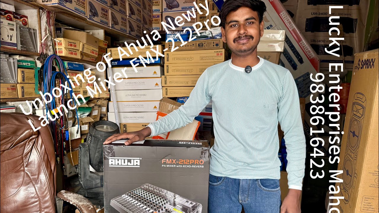 Ahuja FMX-212Pro Unboxing And Ecco Testing || Lucky Enterprises Mahoba 9838616423