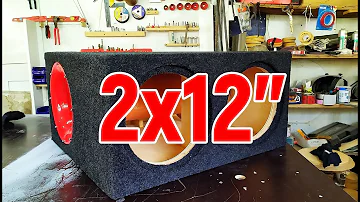 короб на трубе для 2х12 сабвуферов box on the pipe for 2х12 subwoofers