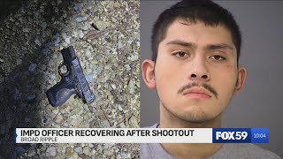 Suspect accused of shooting Indy police officer identified