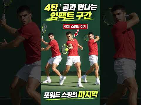 <strong>알카라스</strong> 포핸드 4탄｜클린 히트를 만드는 접촉 삼각형