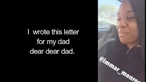 Immar Monroe - Letter For My Dad (TenToesDownChallenge) Lyrics