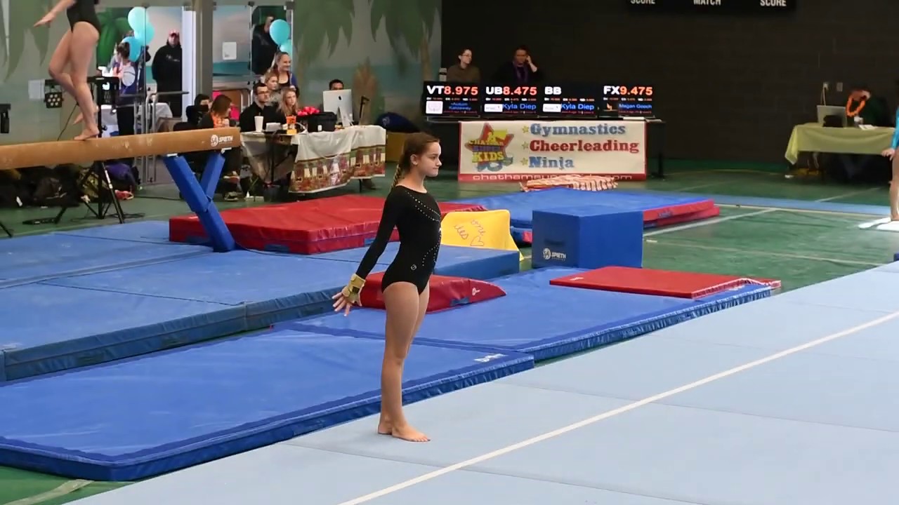 Gymnastics 2019 Dead Silence Gymnastics Floor Routine   Level 6 Age 12 B
