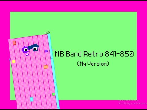 Numberblocks Band Retro 841-850 (My Version) - YouTube