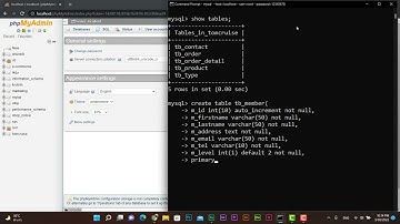 Ep7_ MySQL การสร้างตาราง สมาชิก_command prompt