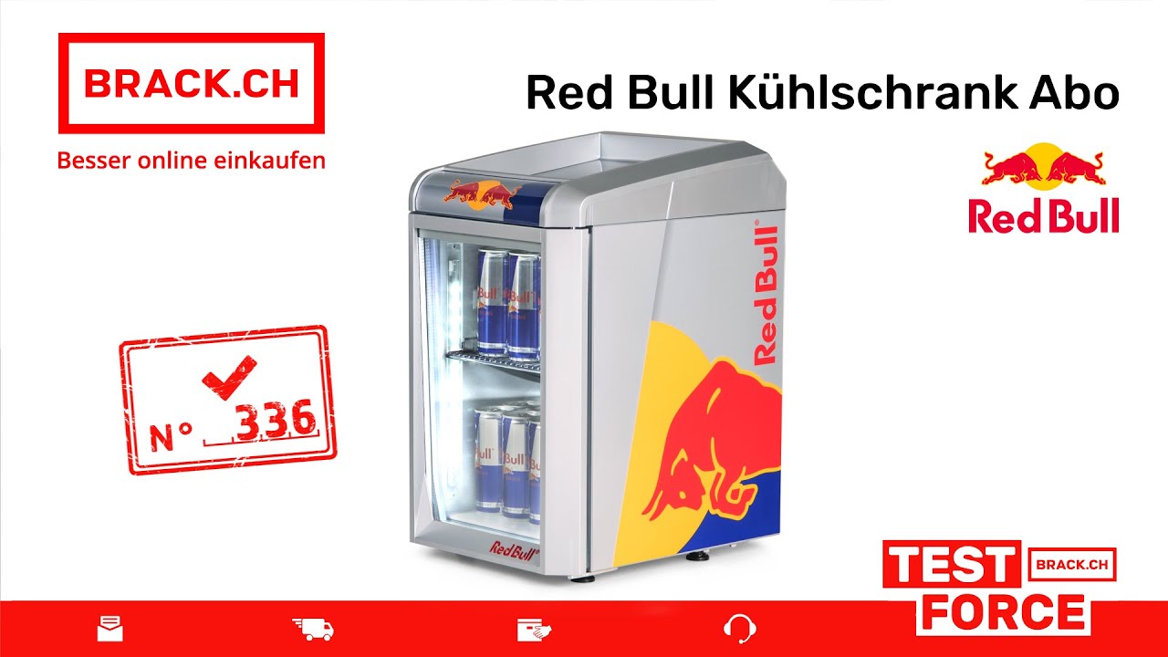 Die BRACK.CH Test Force testet das Red Bull Kühlschrank ...