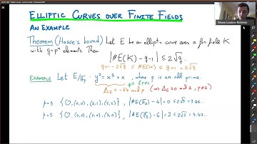 Elliptic Curves - Lecture 14a - Elliptic curves over finite fields (an example)