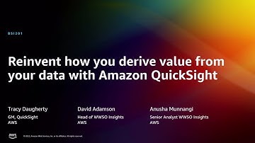 AWS re:Invent 2022 - Reinvent how you derive value from your data with Amazon QuickSight (BSI201)
