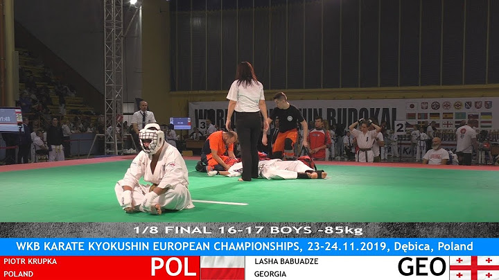 Heavy knockout EC WKB 2019 1/8 FINAL -85kg BOYS 16-17 Piotr Krupka POL vs Lasha Babuadze GEO
