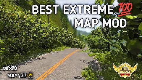 BUSSID Map Mod V3.7_ Download Best EXTREME Road 💯 Map Mod For Bus simulator Indonesia #extrememap 🥷💯