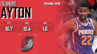 PORTLAND TRAIL BLAZERS: Deandre Ayton ᴴᴰ