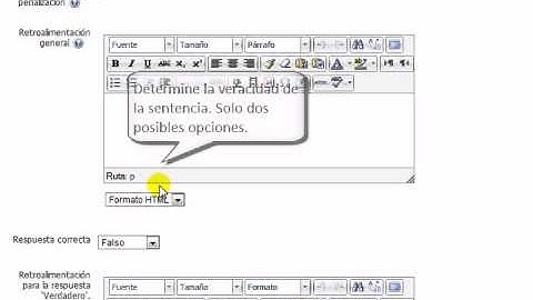 Agregar preguntas de verdadero/falso a mi banco de preguntas en Moodle