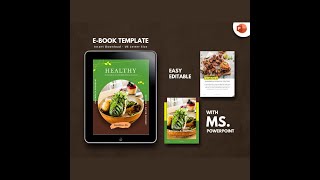 Vegetarian Recipe eBook PowerPoint Template