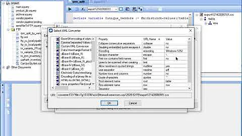 Stylus Studio Built in CSV converter