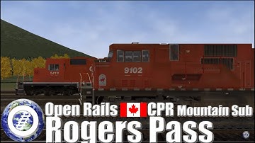 MSTS Open Rails Canadian Pacific at Rogers Pass