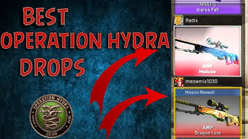 CS:GO - BEST/LUCKIEST OPERATION HYDRA DROPS! (ft. Dragon Lore & Medusa) +Reactions