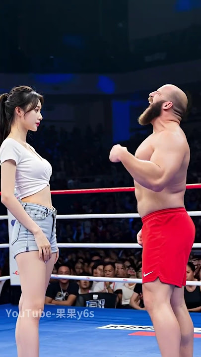 A flexible and powerful lady in the ring! #kungfu #fight #boxing #ai