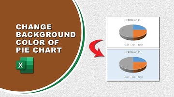 How to change the background color of a pie chart in Excel