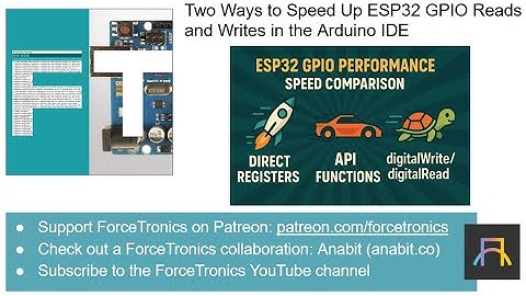 Two Ways to Speed Up ESP32 GPIO Reads and Writes in the Arduino IDE