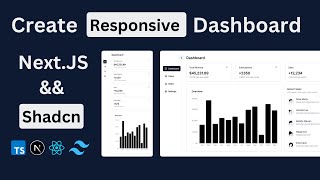 Build and Deploy Responsive Dashboard with Next.js and Shadcn UI Components #nextjs