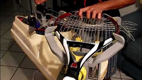 Racquet Stringing; Pre Weaving several cross strings