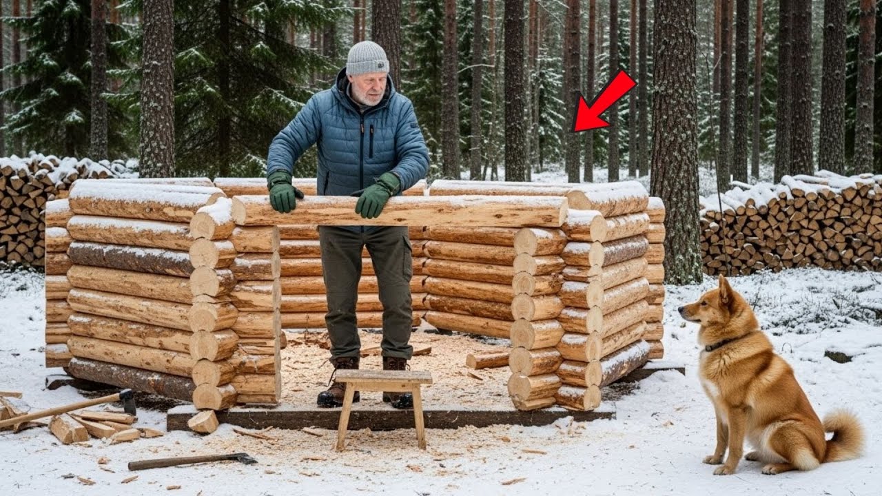 Naapurit nauroivat, kun veteraani ja hänen koiransa rakensivat pyöreän mökin – kunnes myrsky iski
